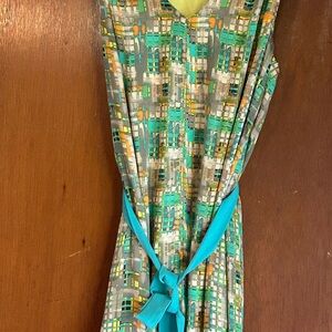 Robbie Bee Multicolor Geometric Midi Dress